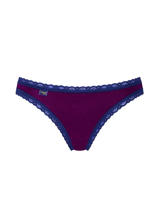10198044 Sloggi 24/7 Weekend Holiday Tanga 3 Pack  - 10198044 Blue/Dark Combination