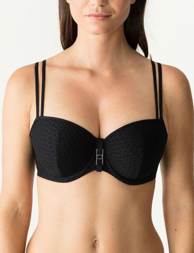 4005316 Prima Donna Swim Canyon Padded Balcony Bikini Top - 4005316 Black
