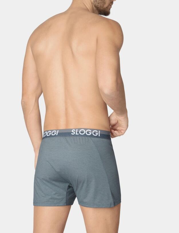 10198050 Sloggi Men Slim Fit Boxer  - 10198050 Secret Lagoon