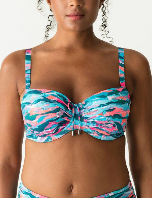 4005216 Prima Donna Swim New Wave Padded Balcony Bikini Top - 4005216 Clash
