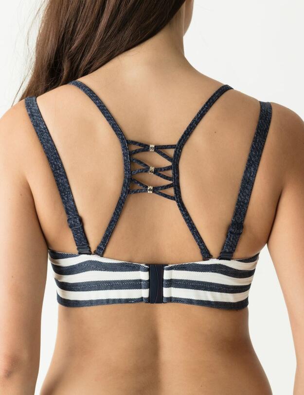 4004917 Prima Donna Swim California Padded Strapless Bikini Top - 4004917 Blue Legend