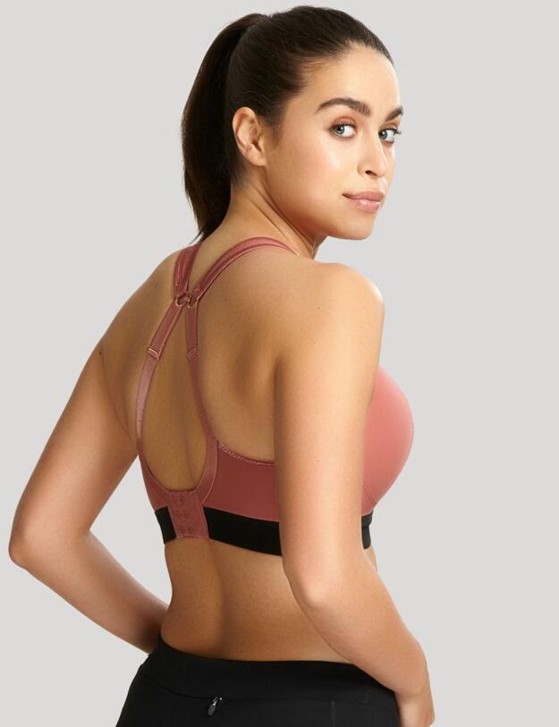 7341B Panache Sports Non-Wired Sports Bra - 7341B Rose/Black