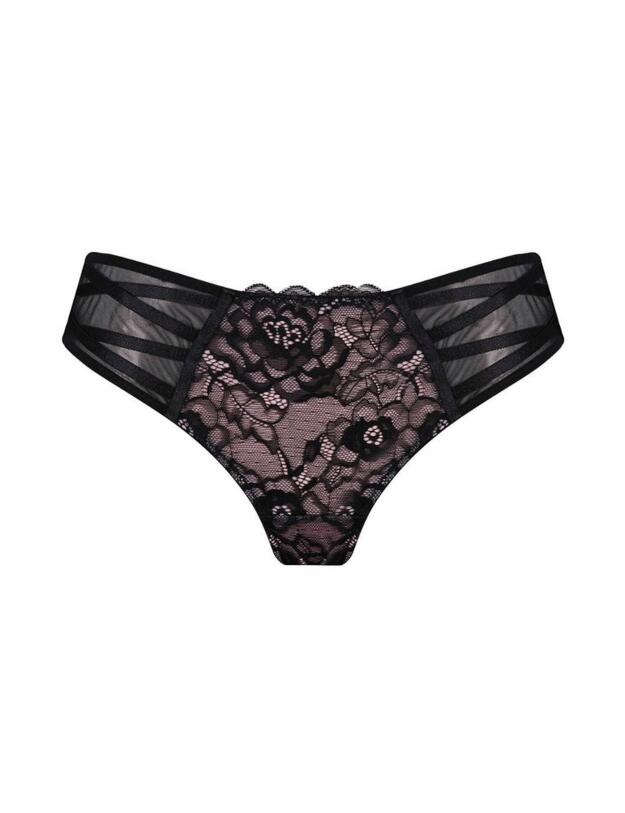 18503 Pour Moi Confession Brazilian Brief - 18503 Black/Pink