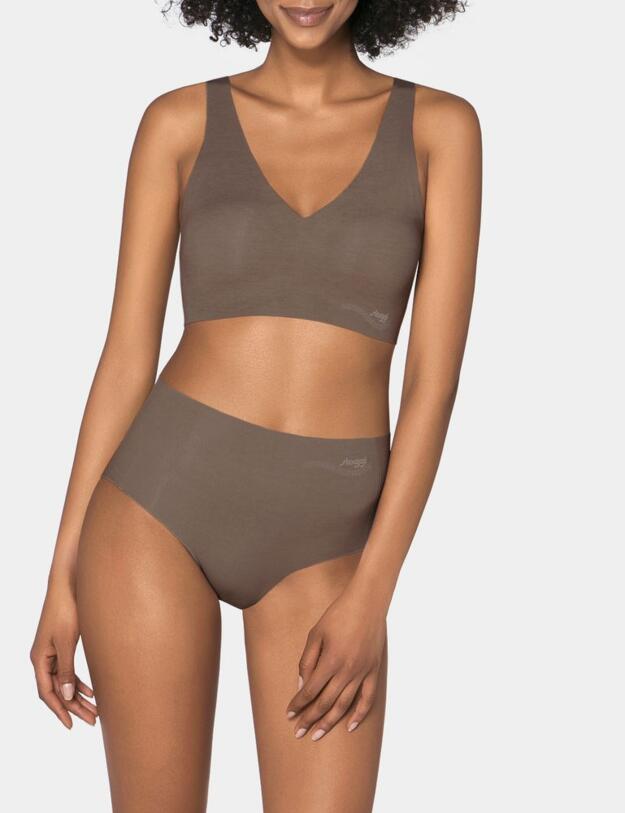 10194059 Sloggi Zero Feel Natural Bralette Bra Top - 10194059 Dark Leaf Green