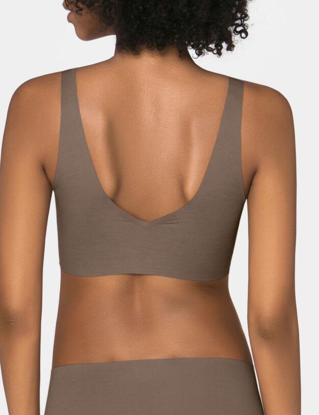 10194059 Sloggi Zero Feel Natural Bralette Bra Top - 10194059 Dark Leaf Green
