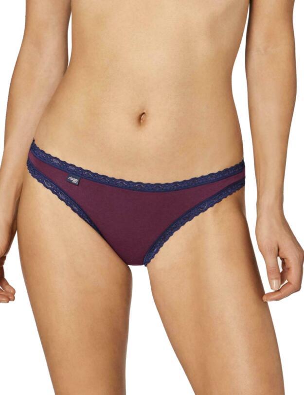 10198044 Sloggi 24/7 Weekend Holiday Tanga 3 Pack  - 10198044 Blue/Dark Combination