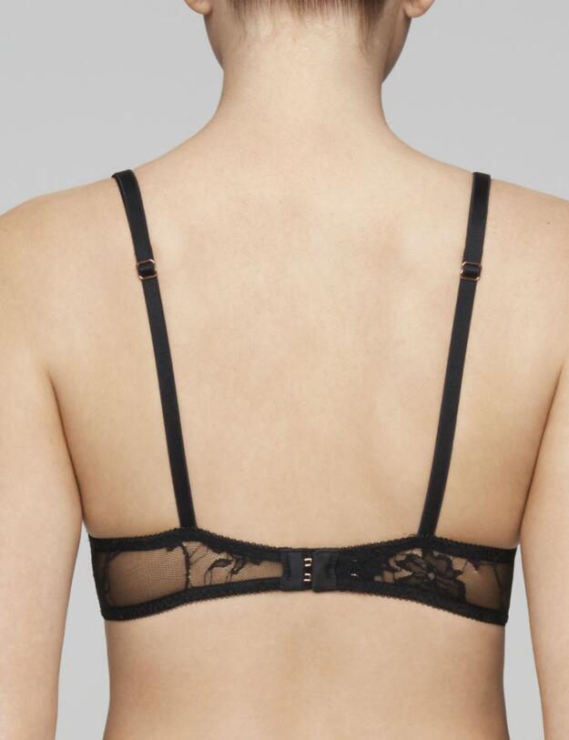 Muse by Coco de Mer Sofia Plunge Bra Black
