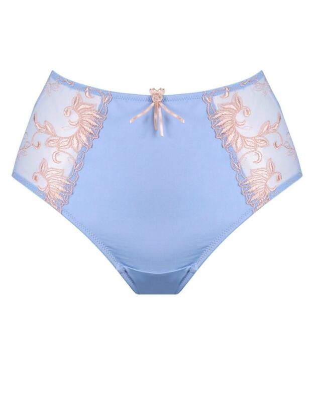 3804B Pour Moi Imogen Rose Brief - 3804B Soft Blue/Coral