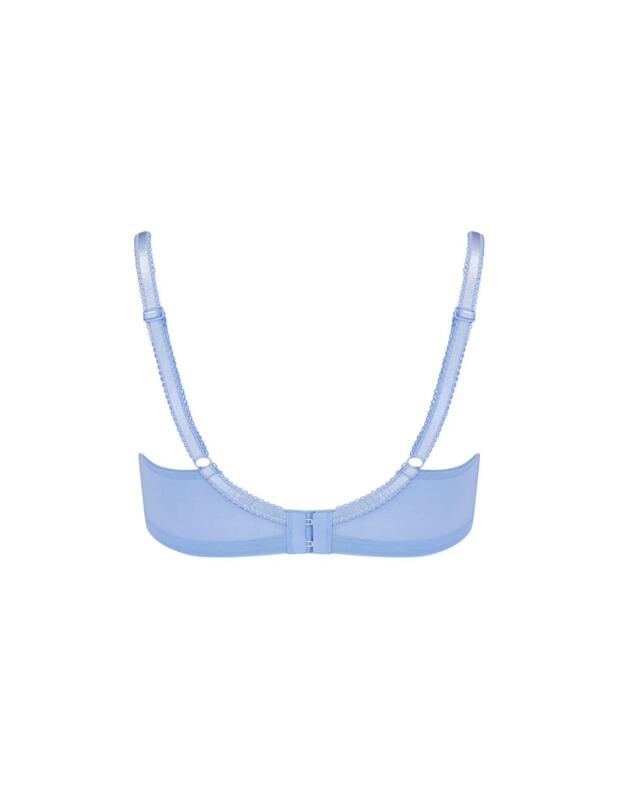 3804 Pour Moi Imogen Rose Full Cup Bra - 3804 Soft Blue/Coral