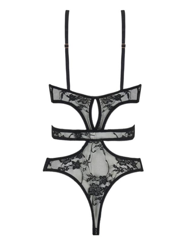 SOF-022-01 Muse by Coco de Mer Sofia Bodysuit - SOF-022-01 Black