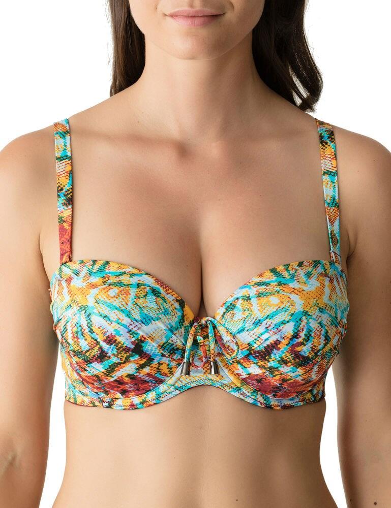 4005917 Prima Donna Swim Vegas Padded Strapless Bikini Top - 4005917 Colour Mix