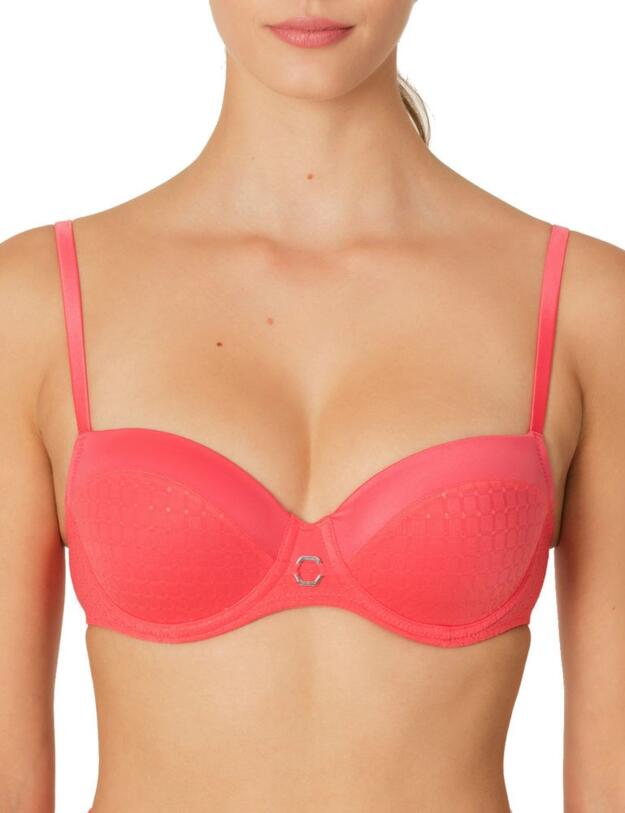0121839 Marie Jo Poul Padded Balcony Bra - 0121839 Coral