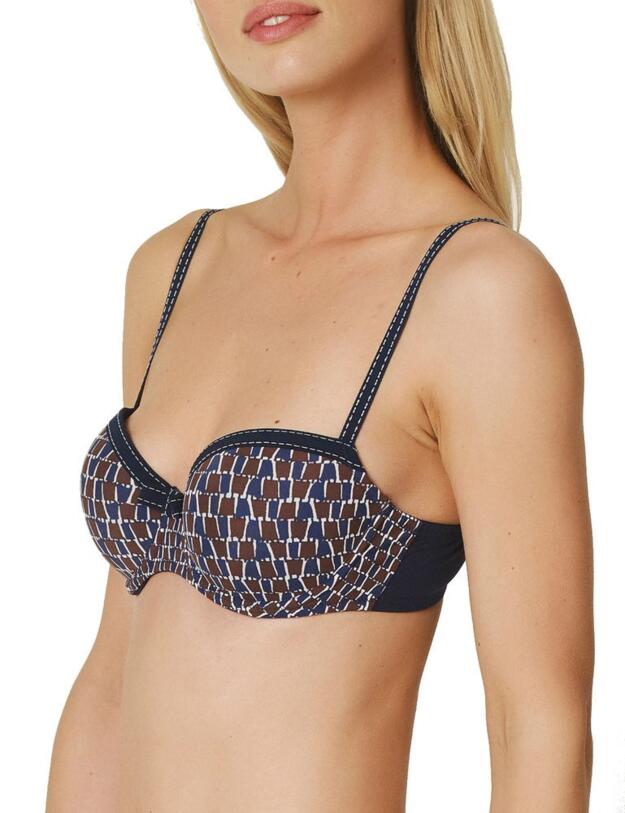 0121829 Marie Jo Kaare Padded Balcony Bra - 0121829 Blue Cruise