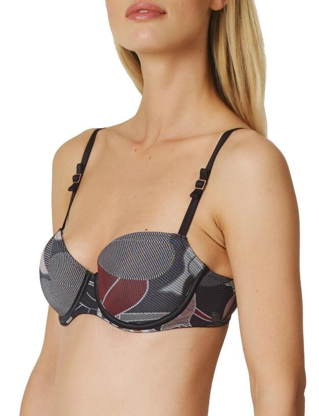 0121819 Marie Jo Finn Padded Balcony Bra - 0121819 Charcoal