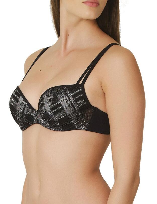 0121807 Marie Jo Arne Padded Deep Plunge Bra - 0121807 Black
