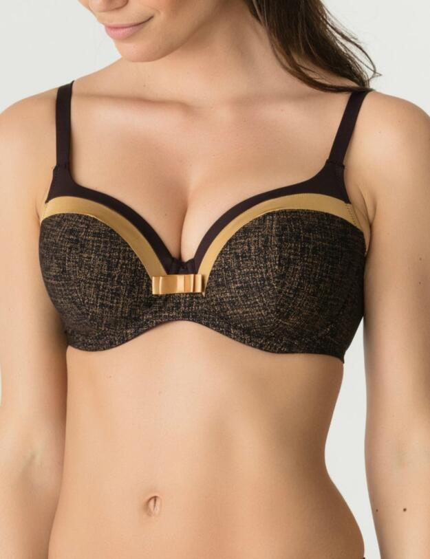 0241680/0241681 Prima Donna Twist Parisian Night Padded Heart Shape Bra - 0241680/0241681 Wenge