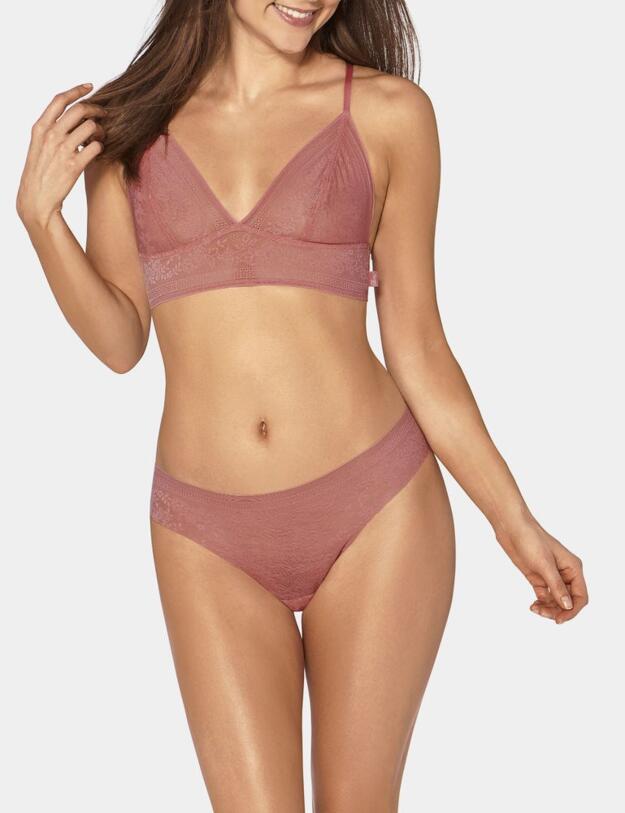 10189306 Sloggi Zero Lace Bralette Bra - 10189306 Terracotta