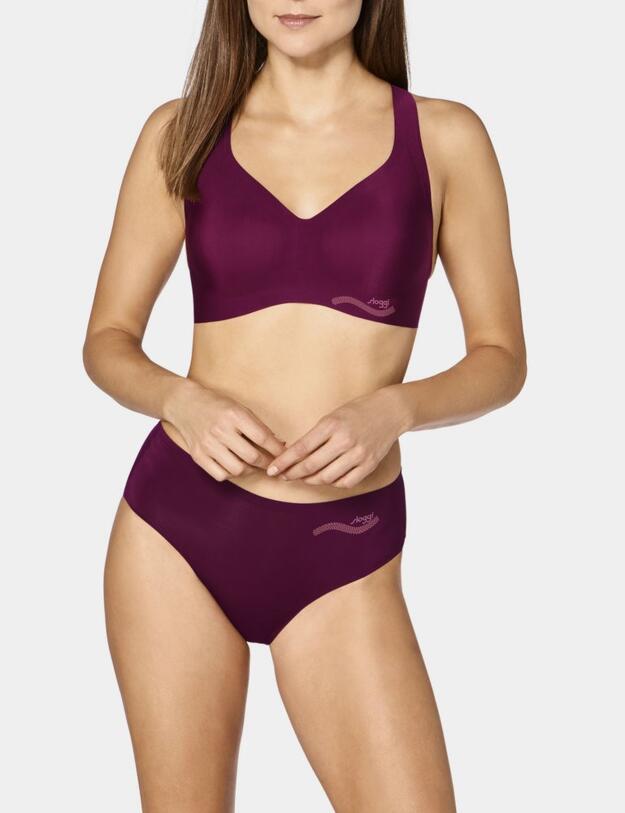 10186003 Sloggi Zero Feel One Midi Brief - 10186003 Bordeaux