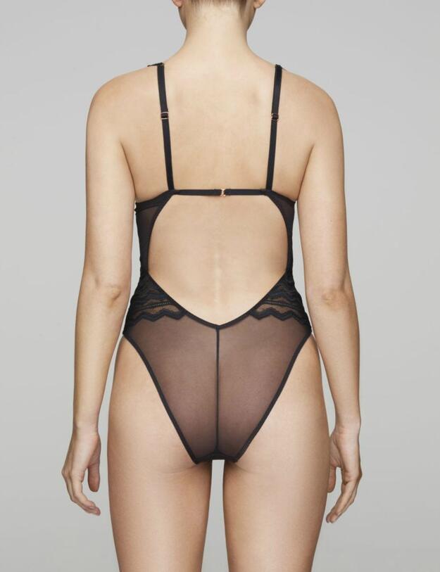 MIA-022-01 Muse By Coco De Mer Mia Bodysuit - MIA-022-01 Black