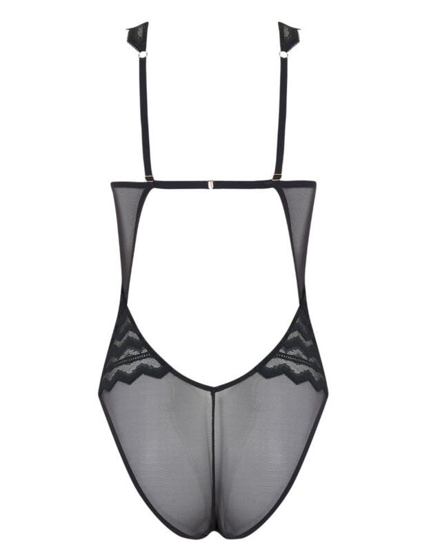 MIA-022-01 Muse By Coco De Mer Mia Bodysuit - MIA-022-01 Black