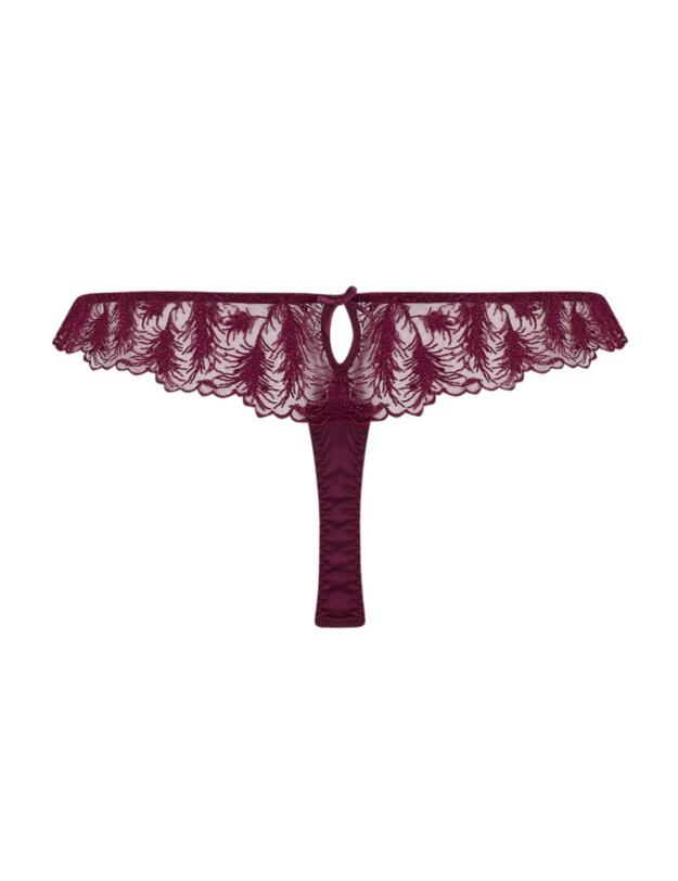 ROS-015-07 Muse By Coco De Mer Rosa Thong - ROS-015-07 Bordeaux