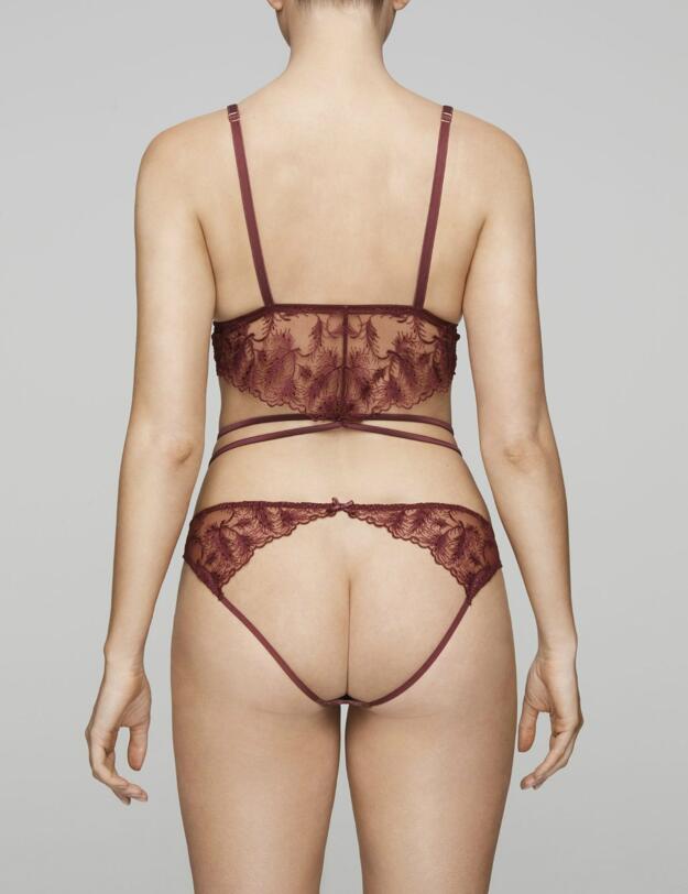 ROS-023-07 Muse By Coco De Mer Rosa Playsuit - ROS-023-07 Bordeaux