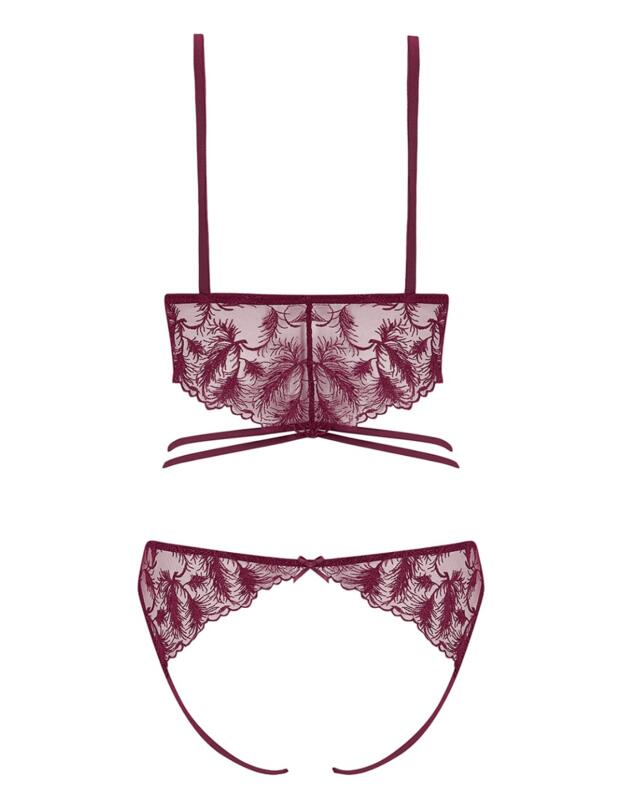 ROS-023-07 Muse By Coco De Mer Rosa Playsuit - ROS-023-07 Bordeaux