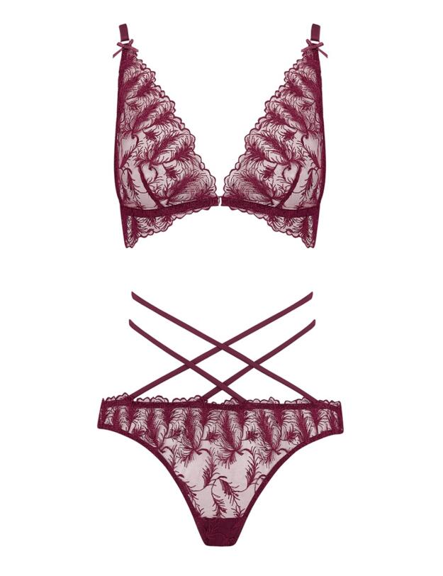 ROS-023-07 Muse By Coco De Mer Rosa Playsuit - ROS-023-07 Bordeaux