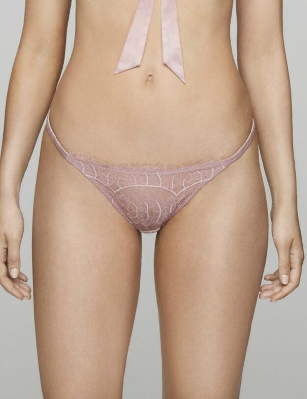 LIL-015-04 Muse By Coco de Mer Lily Thong - LIL-015-04 Blossom