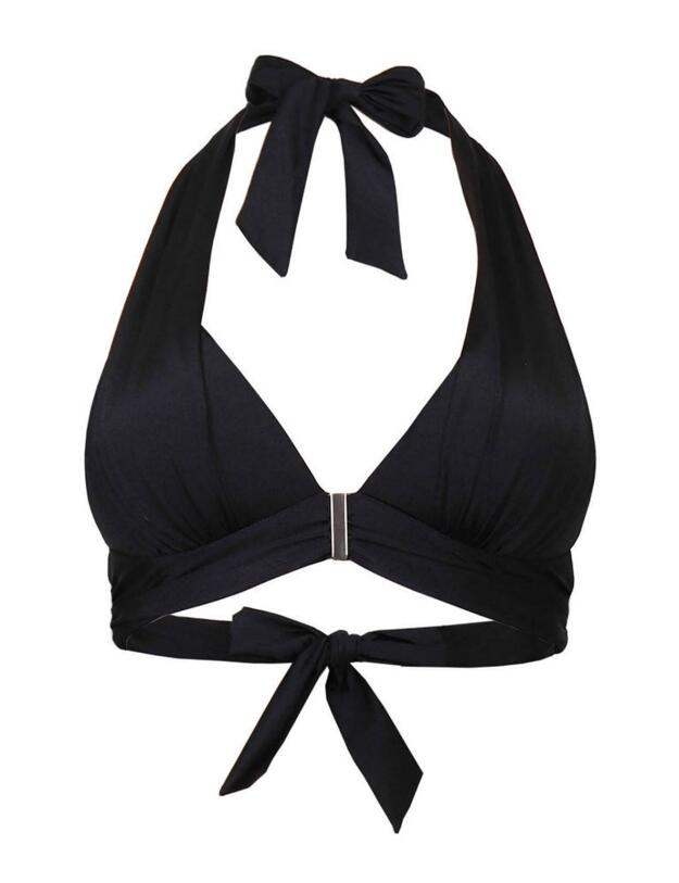 181863 Pour Moi Cote D'Azur Halterneck Bikini Top  - 181863 Black