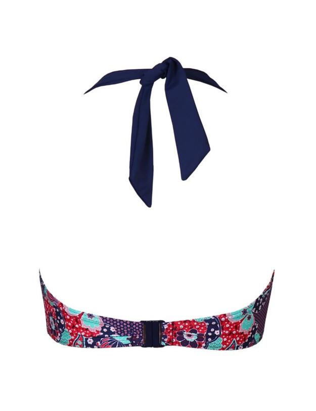 182063 Pour Moi Positano Halterneck Bikini Top  - 182063 Navy/Paisley