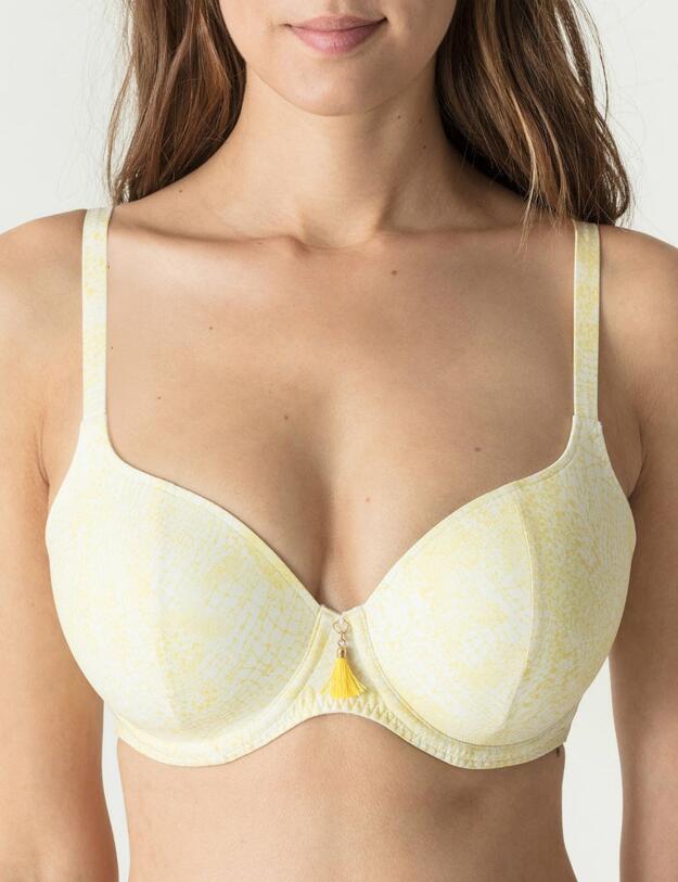 Prima Donna Twist Anaconda Heart Shape Bra Summer Gold
