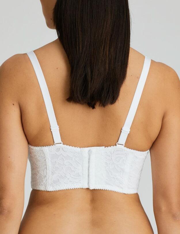 0163196/97 Prima Donna Magnolia Deep Plunge Balcony Bra - 0163196/97 White