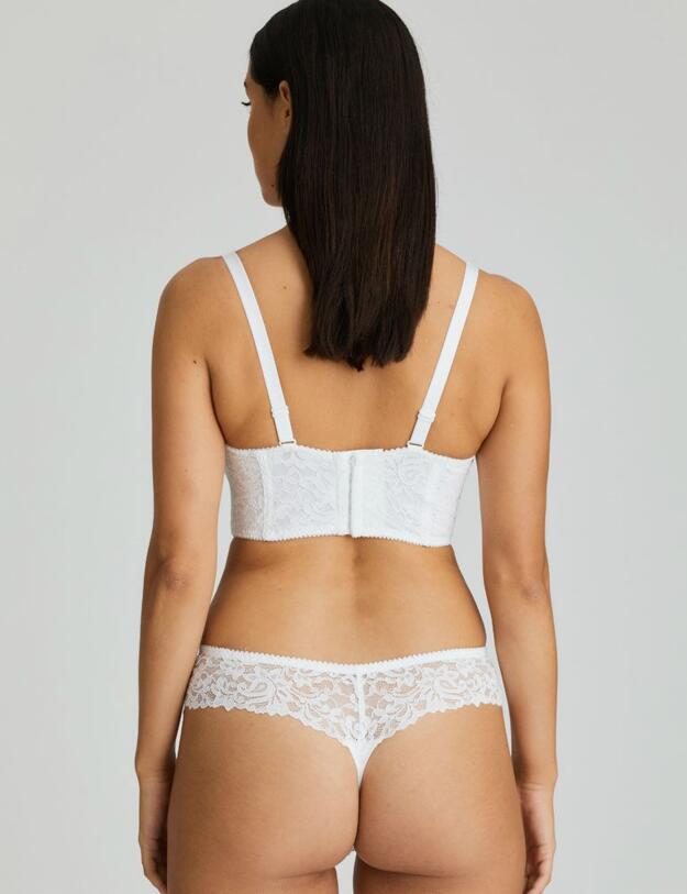 0163196/97 Prima Donna Magnolia Deep Plunge Balcony Bra - 0163196/97 White