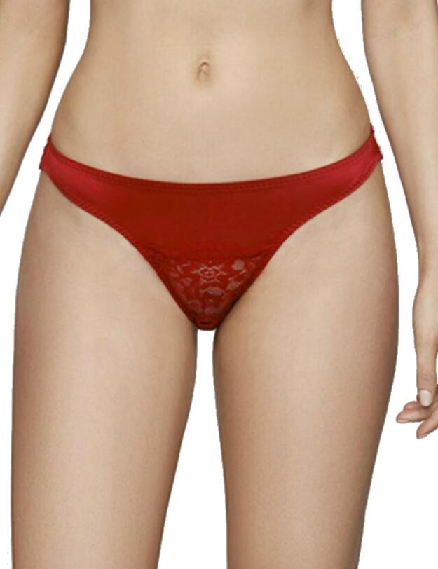SCA-014-07 Muse by Coco de Mer Scarlett Open Thong - SCA-014-07 Tango Red