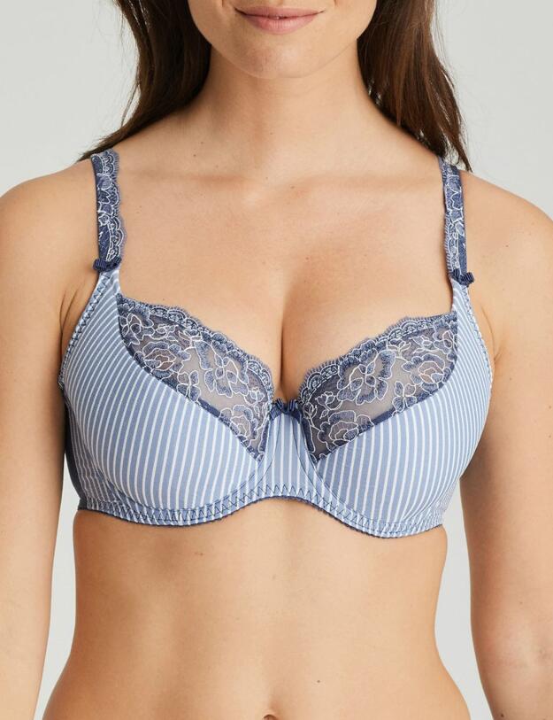 0163164/0163165 Prima Donna Nyssa Tulip Seam Balcony Bra - 0163164/0163165 Indigofera