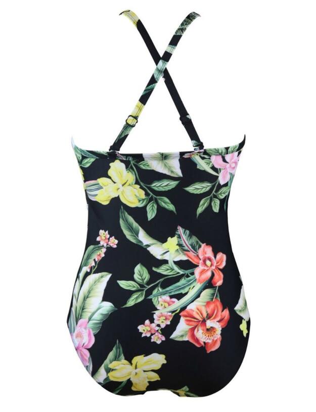 14109 Pour Moi Miami Brights High Neck Swimsuit - 14109 Black