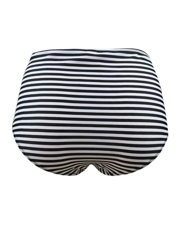 13305 Pour Moi Sea Breeze High Waist Control Bikini Brief - 13305 Black/White/Purple