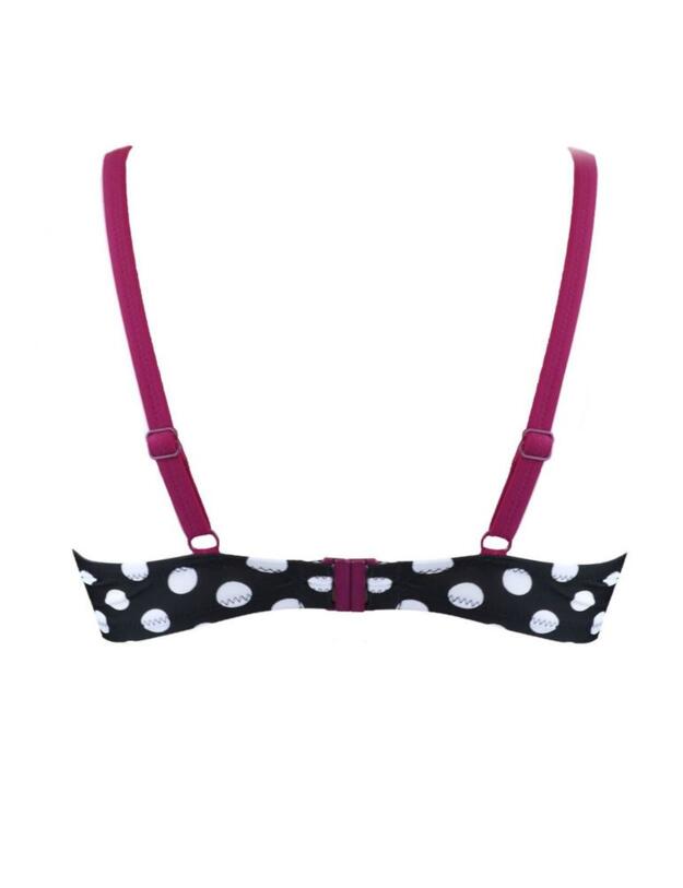 13311 Pour Moi Sea Breeze Spot Underwired Bikini Top - 13311 Black/White/Purple