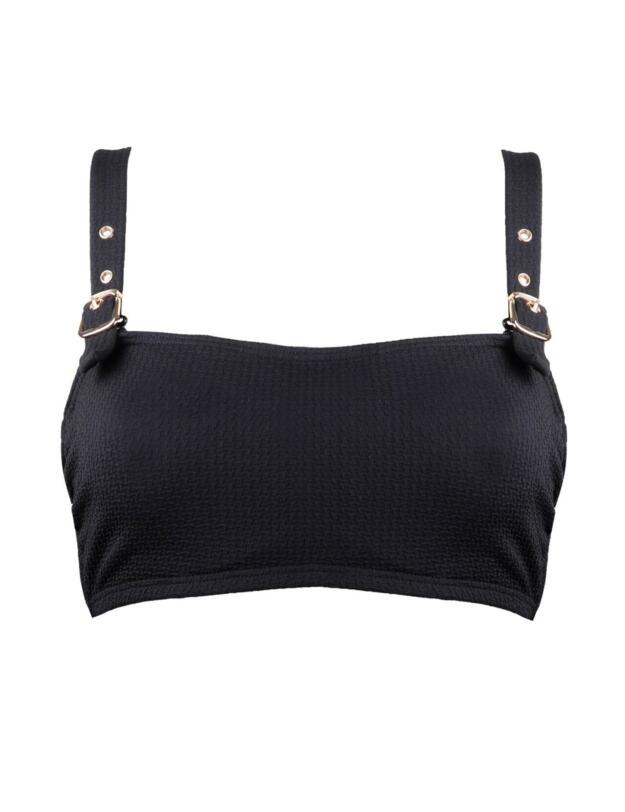 17301 Pour Moi Sol Beach Strapless Bandeau Bikini Top - 17301 Black