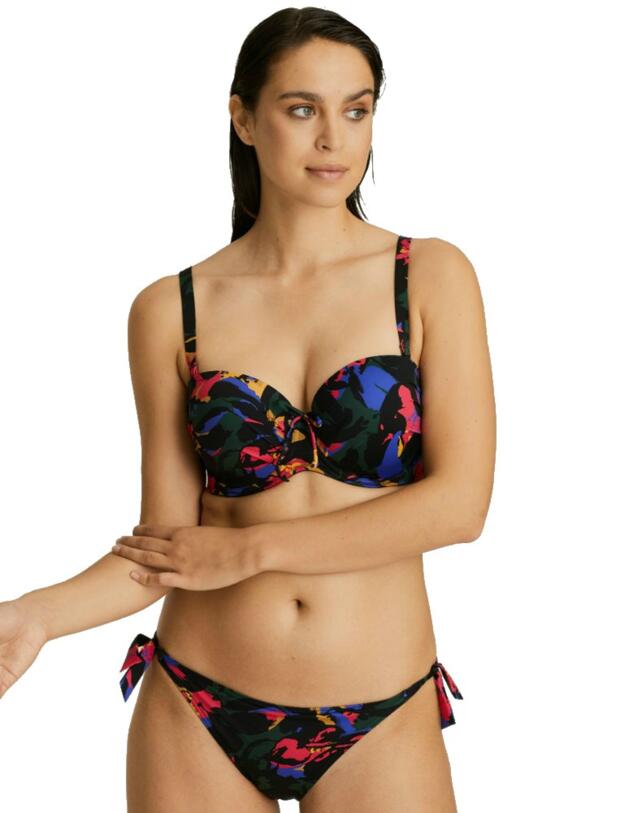 4007053 Prima Donna Swim Oasis Tie Side Bikini Brief - 4007053 Black Cactus