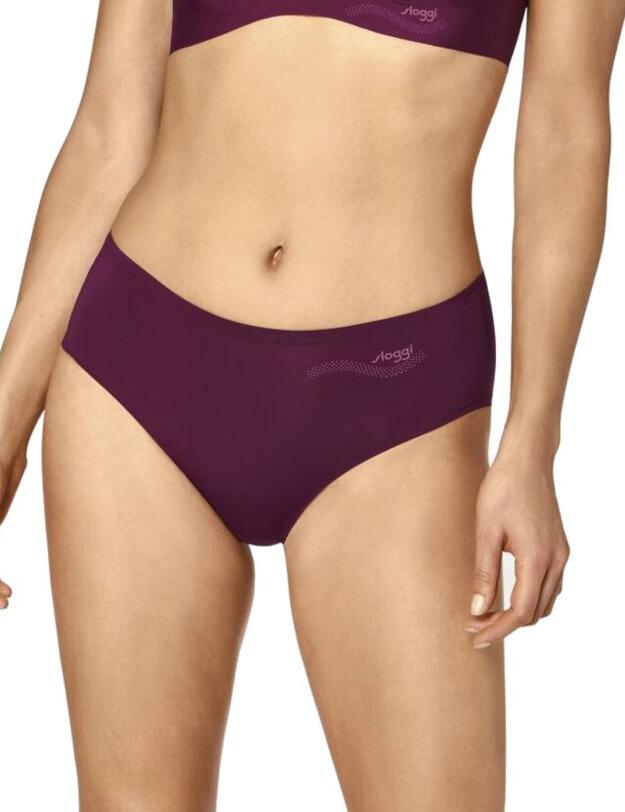 10186003 Sloggi Zero Feel One Midi Brief - 10186003 Bordeaux