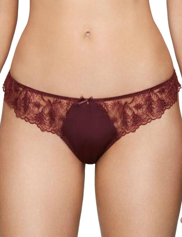 ROS-013-07 Muse By Coco de Mer Rosa Brazilian Brief - ROS-013-07 Bordeaux