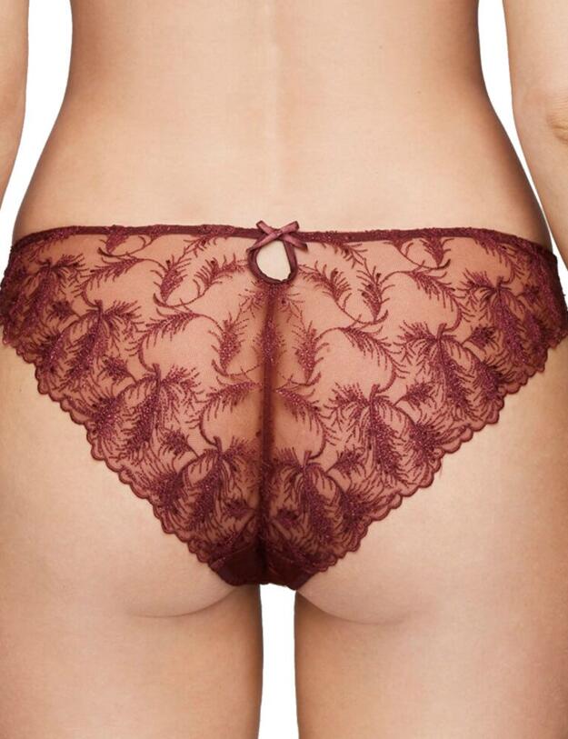 ROS-013-07 Muse By Coco de Mer Rosa Brazilian Brief - ROS-013-07 Bordeaux