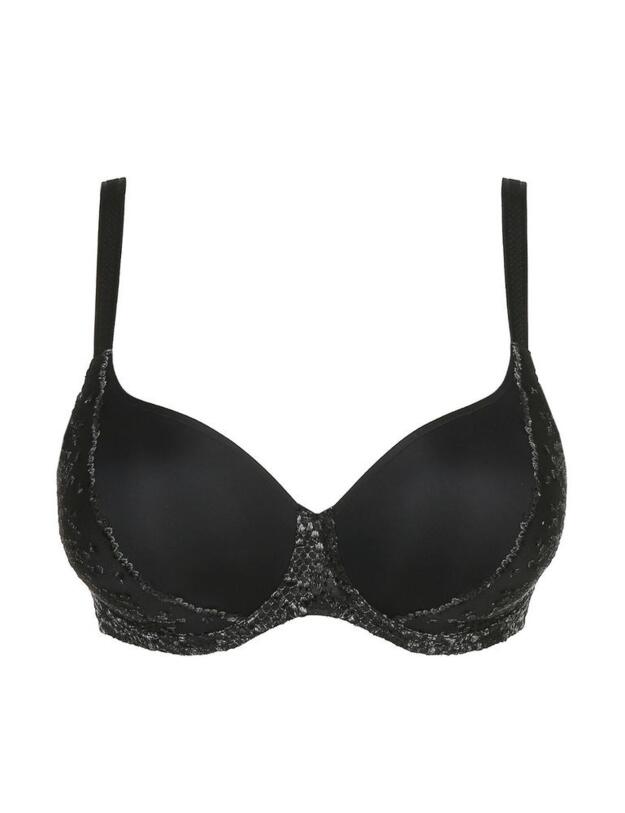 0241800/01 Prima Donna Twist 1919 Padded Heart Shape Bra - 0241800/01 Black