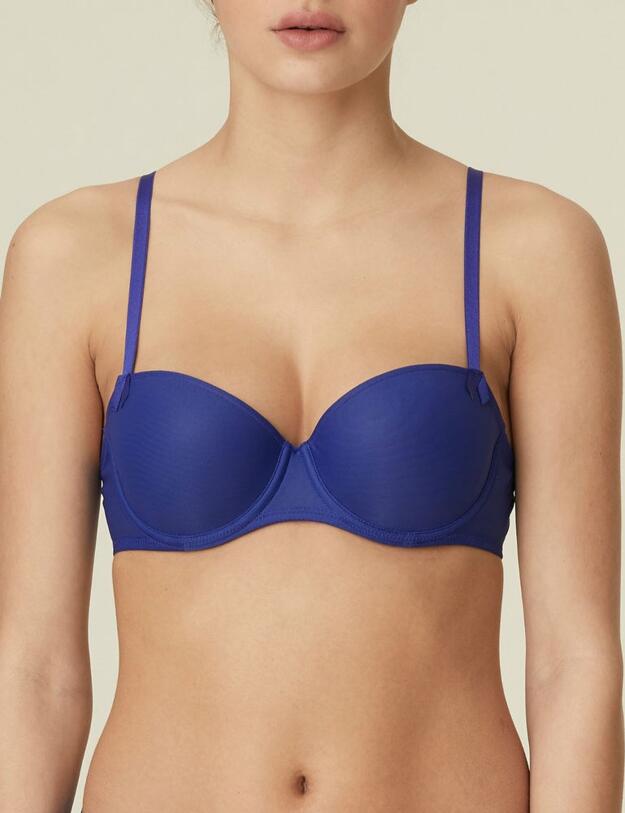 0121959 Marie Jo Andy Padded Balcony Bra - 0121959 Crazy Blue
