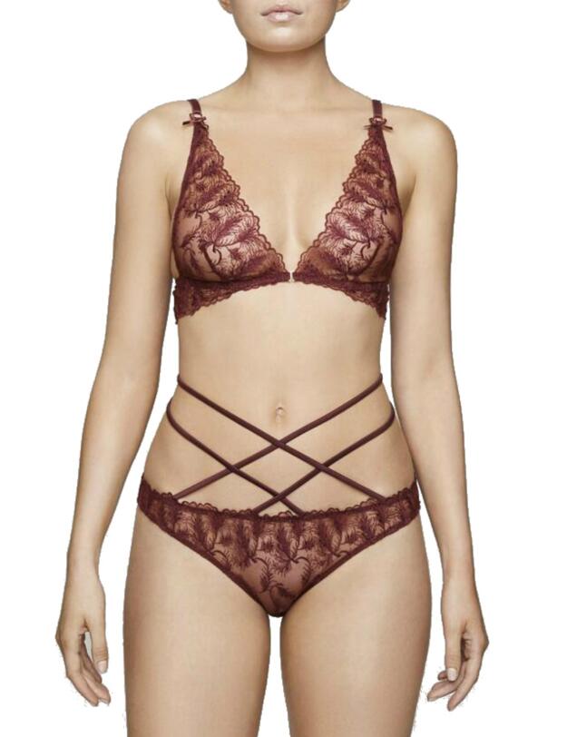 ROS-023-07 Muse By Coco De Mer Rosa Playsuit - ROS-023-07 Bordeaux