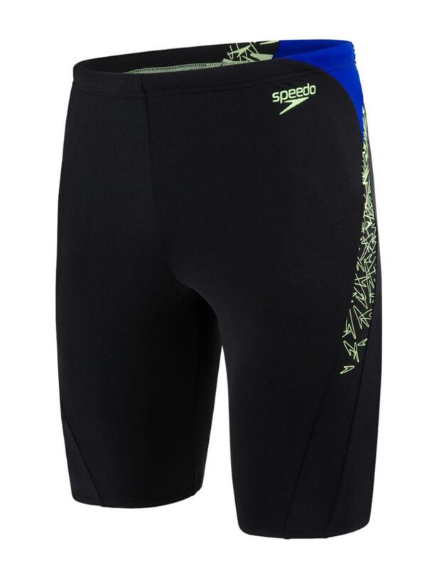 810856C713 Speedo Boom Splice Mens Jammer - 810856C713 Black/Green