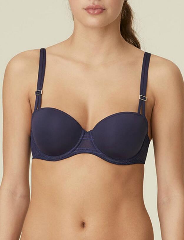 0121909 Marie Jo Charles Padded Balcony Bra - 0121909 Bleu Bijou