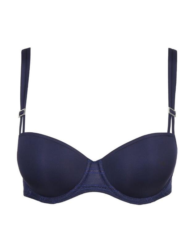 0121909 Marie Jo Charles Padded Balcony Bra - 0121909 Bleu Bijou